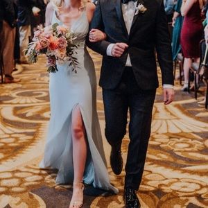 Revelry Carmen Chiffon Dress Mint Green 0